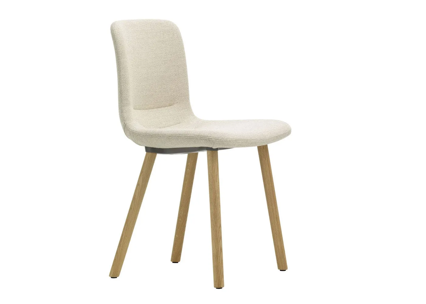 Vitra Hal Soft Wood Chair Credo Cream Natural Oak Legs