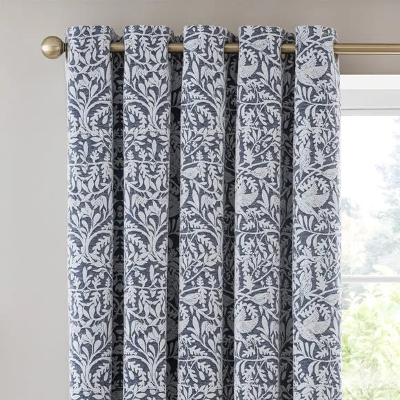Alora Chenille Thermal Eyelet Curtains 1