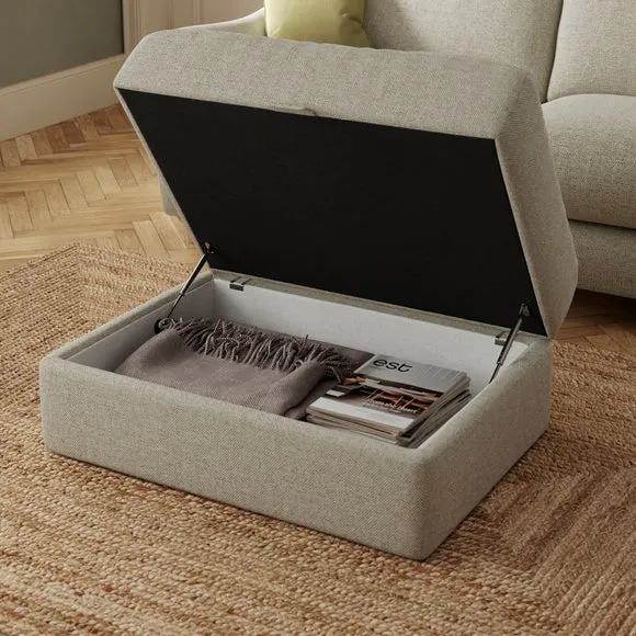 Hattie Basket Weave Storage Footstool 3