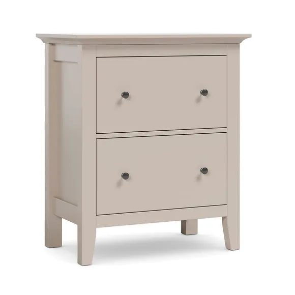 Lynton 2 Drawer Wide Tall Bedside Table 6