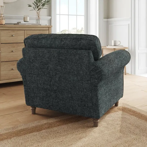 Flori Chunky Chenille Armchair 3
