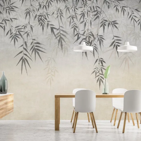 Ombre Leaf Wall Mural 2