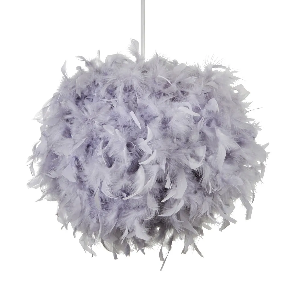 Glow Feather Easy Fit Shade, Grey 1