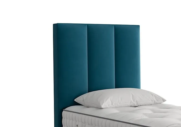 Ceto Floor Standing Headboard - Single - Plush Teal