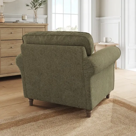 Flori Soft Chenille Armchair 3