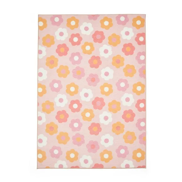 Catherine Lansfield Kids Daisy Retro Rug 5