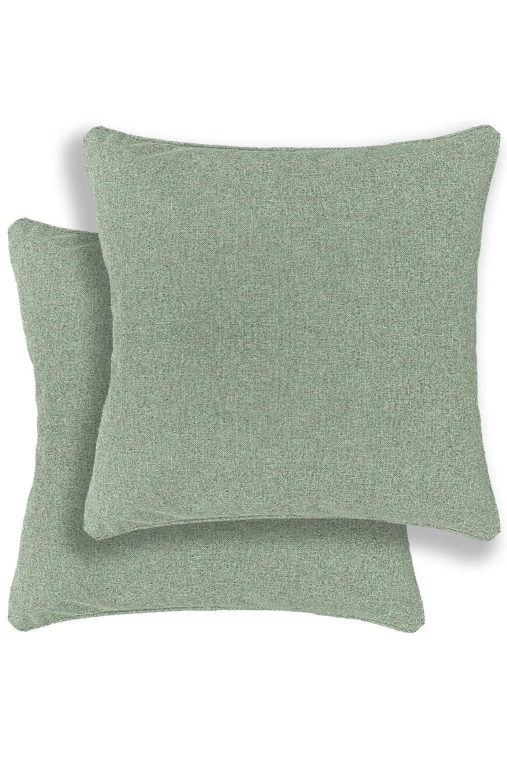 Enhanced Living Austin/Dallas Textured Pair of Double Sided Zip Opening Piped Edge Cushion Covers - 43x43cm - Cases Only