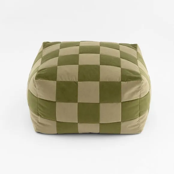 Eliza Patchwork Cube Pouffe 3