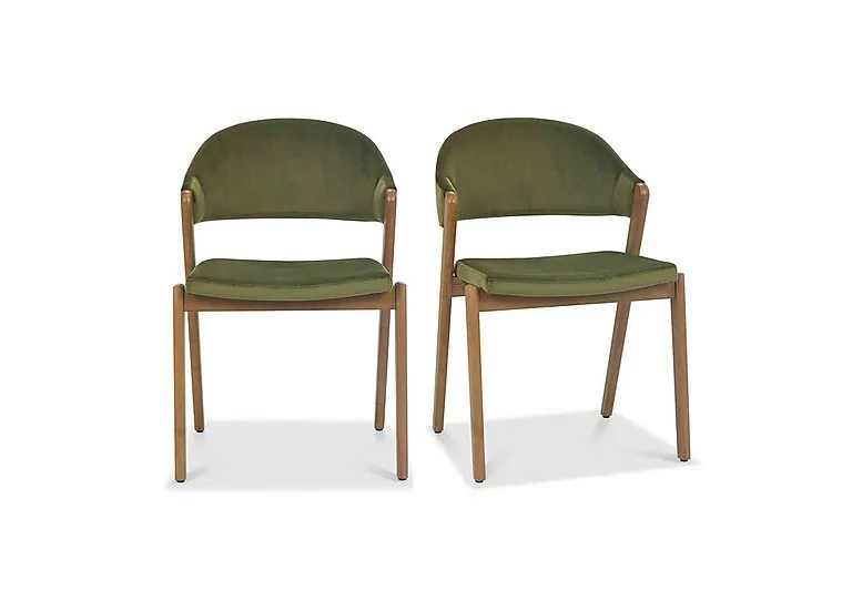 Stratford Pair of Fabric Dining Chairs