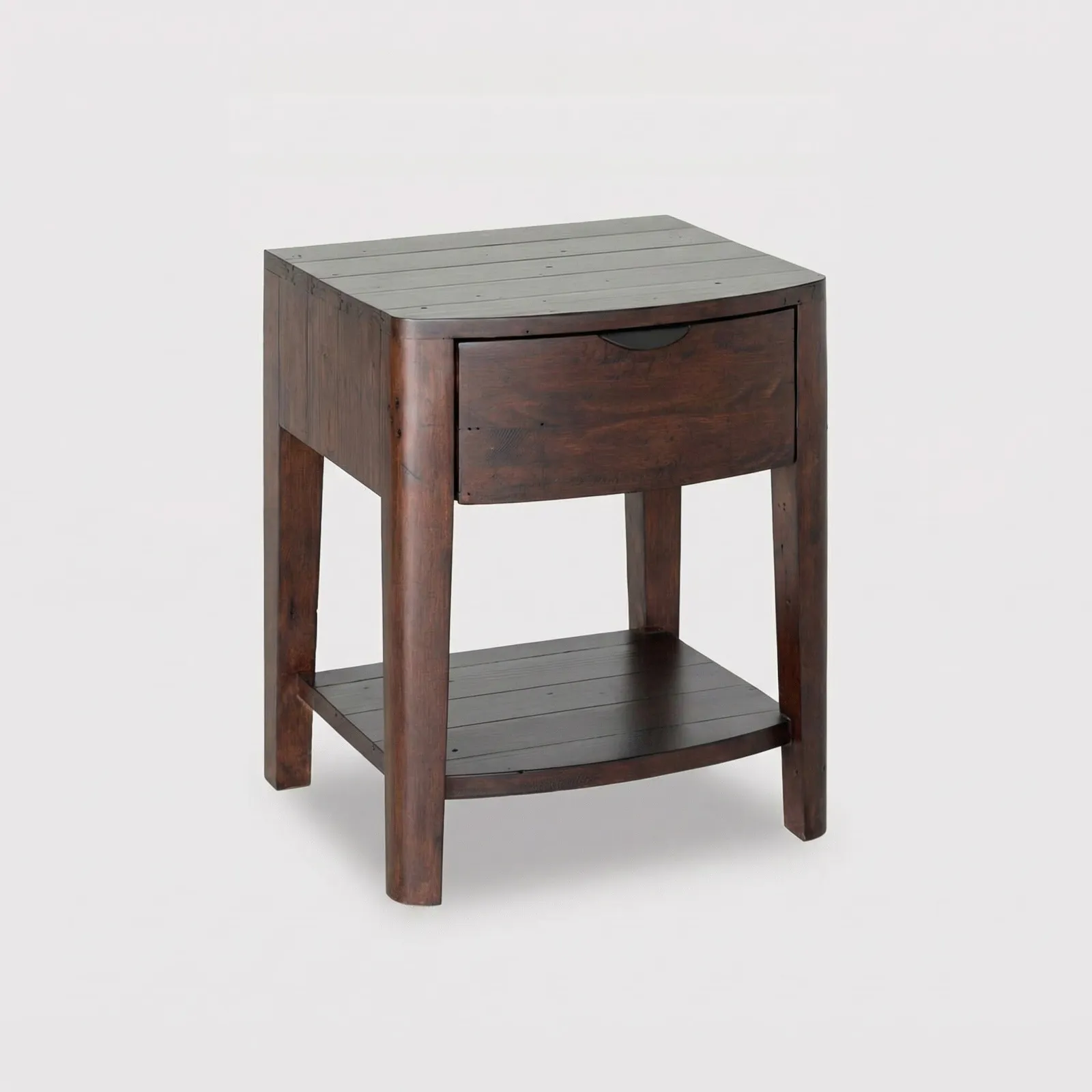 Zermatt 1 Drawer Bedside Table, Pine Wood | Barker & Stonehouse