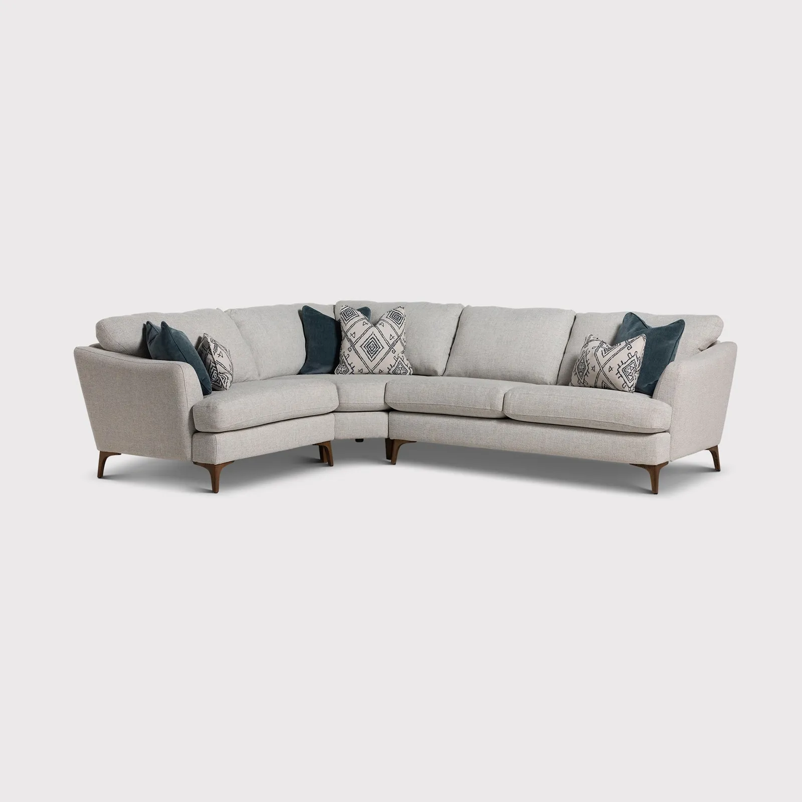 Embrey 2.5 Seater Corner Sofa With Lhf Cuddler Fabric | Barker & Stonehouse