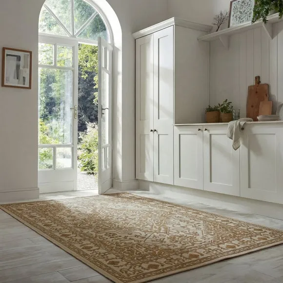 Traditional Border Indoor Outdoor Rug 6