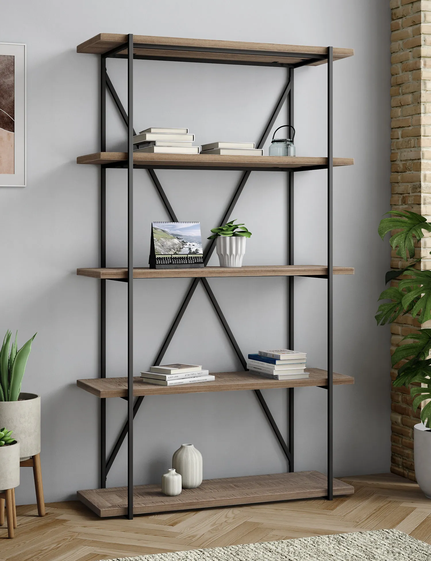 M&S Sanford Parquet Bookcase