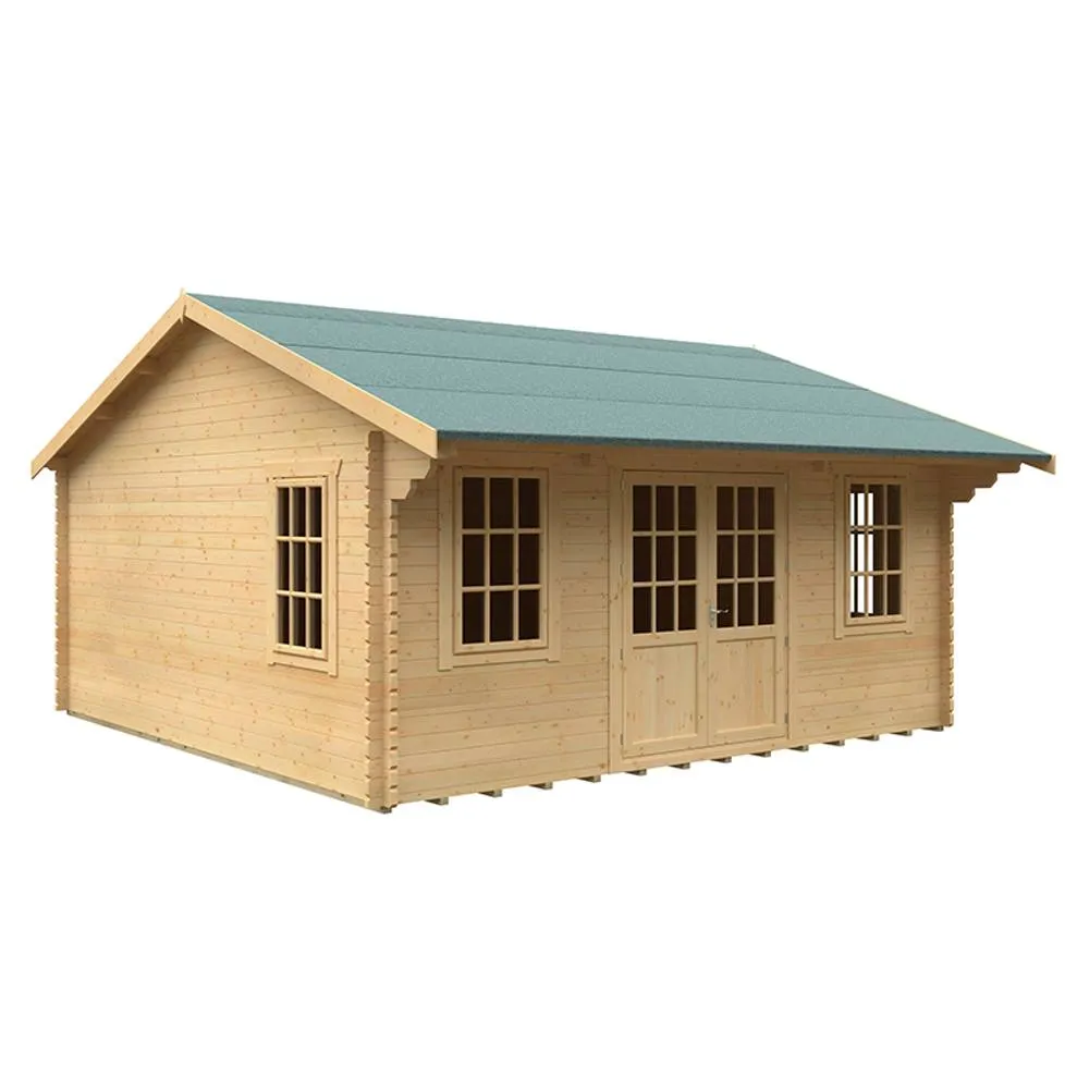 Buttercup Farm 18x18 The Dalton 44mm Cabin - L535 x W535 x H324.2 cm in Natural 1