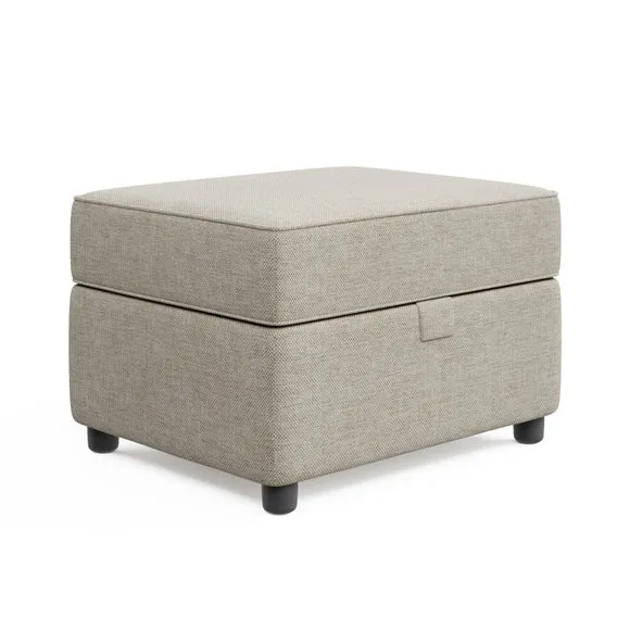 Baxter II Basket Weave Footstool Warm 6