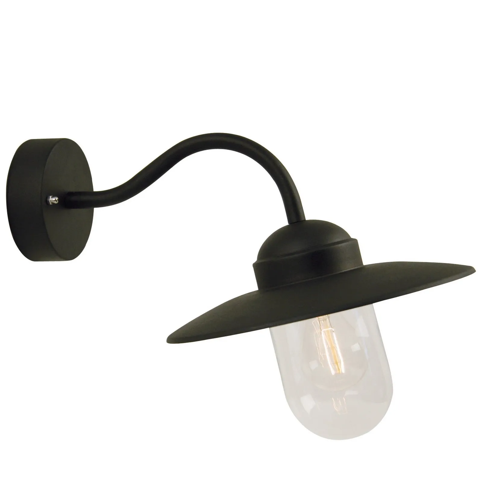 Nordlux Luxe Outdoor Wall Light Black Metal Garden E27 IP54 Mains