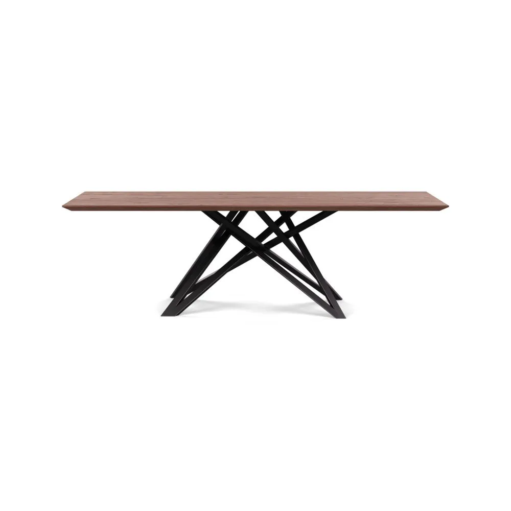 Heal's Vienna Dining Table 240x100cm Oiled Walnut Chamfered Edge Filled 1