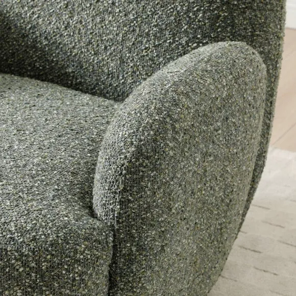 Ila Chunky Chenille Swivel Chair 4