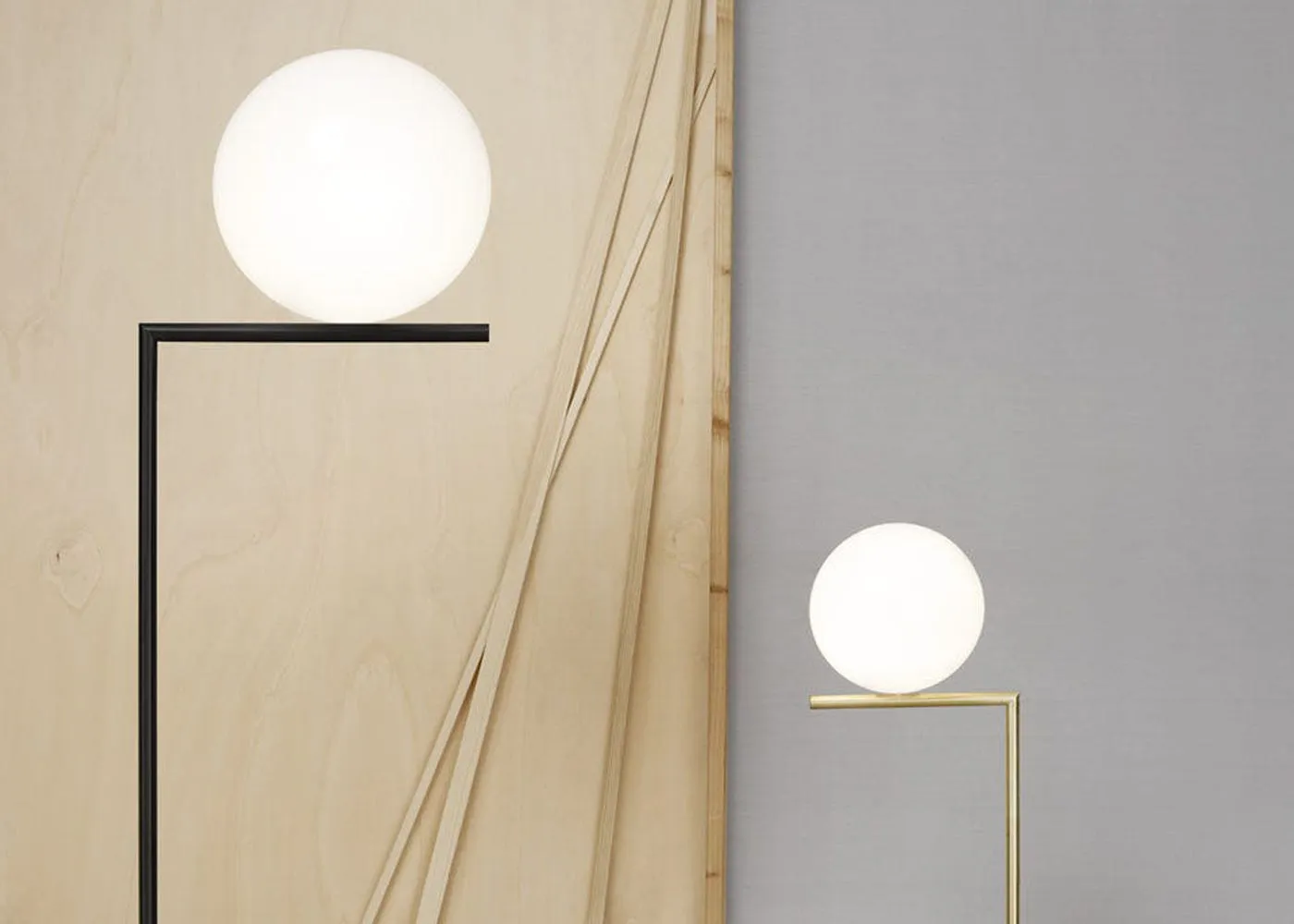 Flos IC F2 Floor Light Brushed Brass 3