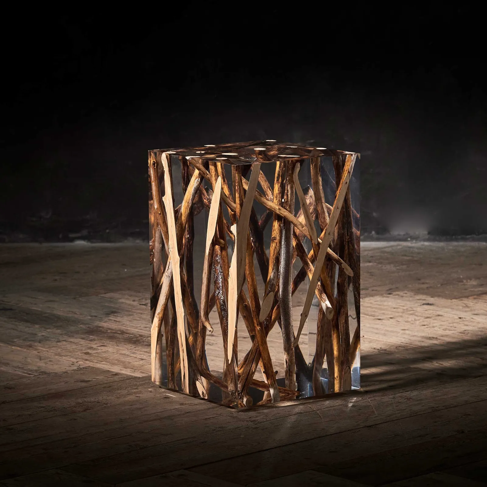 Timothy Oulton Spur Driftwood Side Table Small, Neutral | Barker & Stonehouse 2