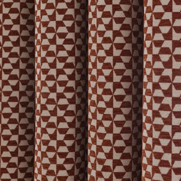 Geo Checkerboard Eyelet Curtains 3