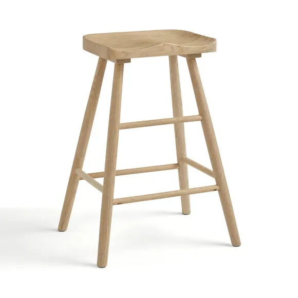 Loxwood Counter Height Bar Stool, Solid Oak 5