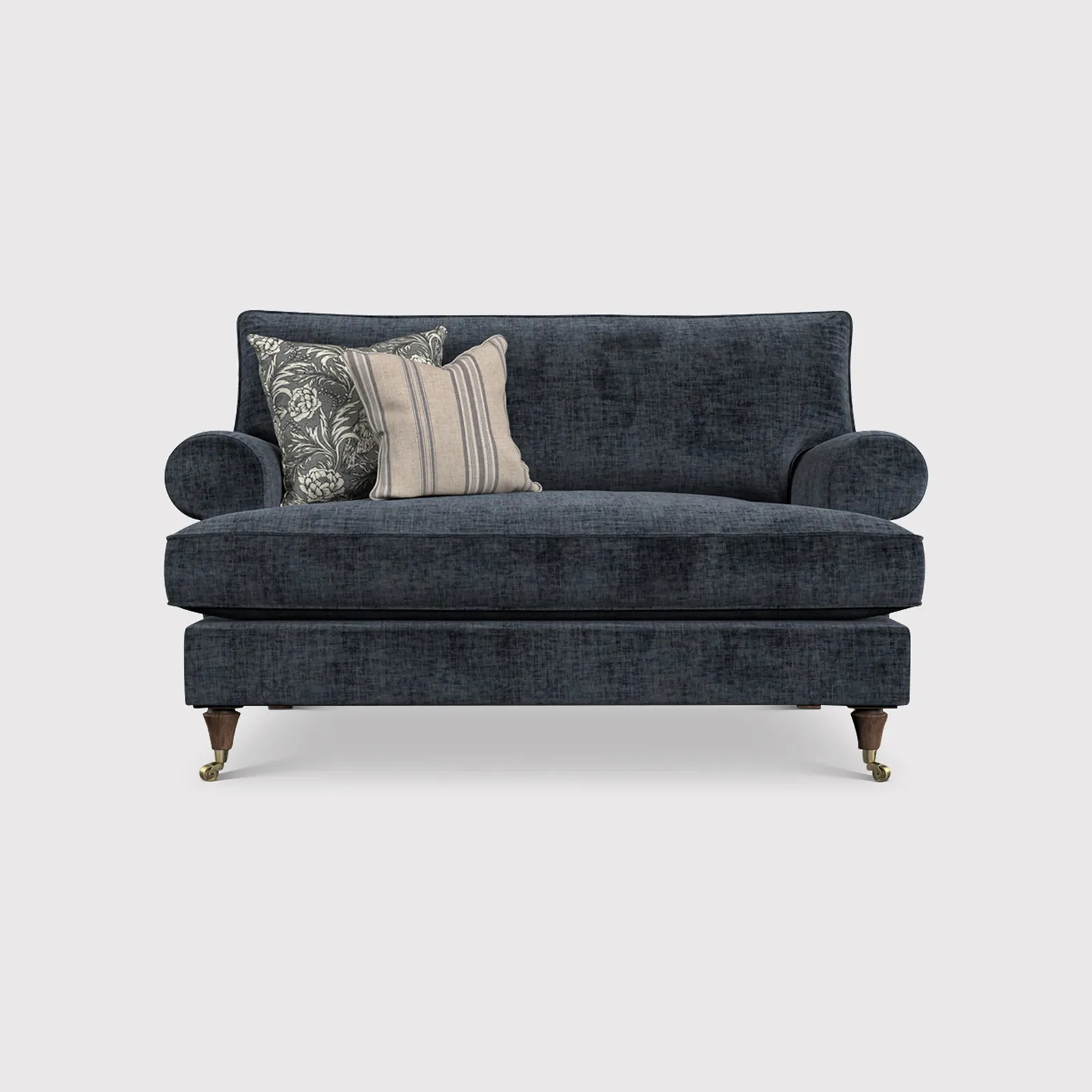 English Heritage Finch Cuddler Standard Back, Blue Fabric | Barker & Stonehouse 1