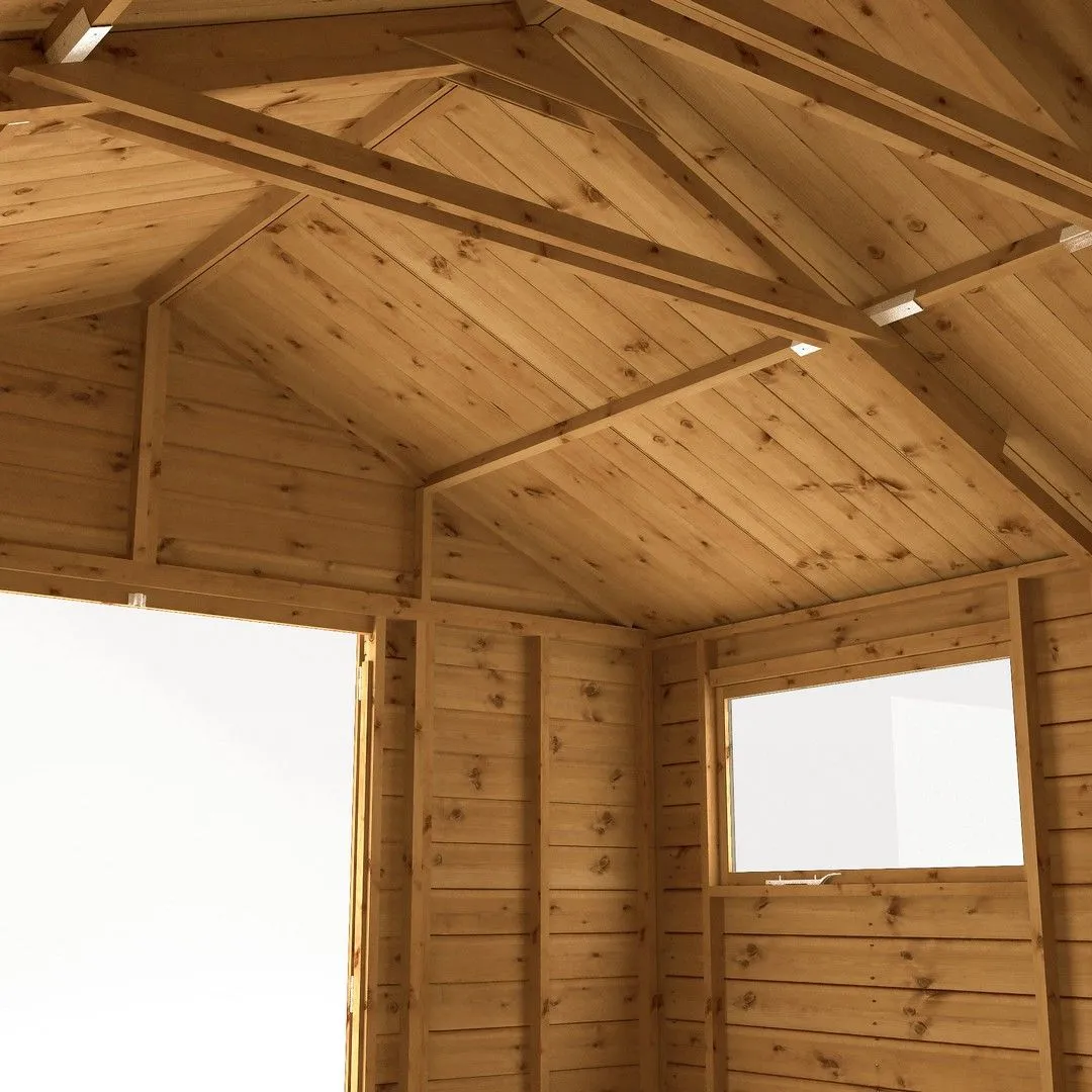 Mercia 12 x 10 Ft Premium Shiplap Apex Workshop - L367.8 x W322.7 x H252.4 cm in Brown 6