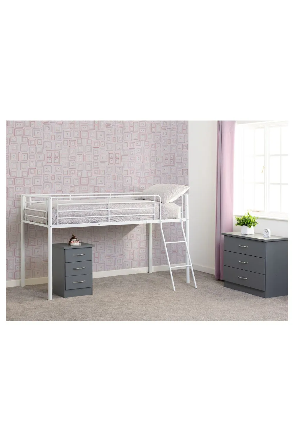Seconique Kora Mid Sleeper Single in White 5