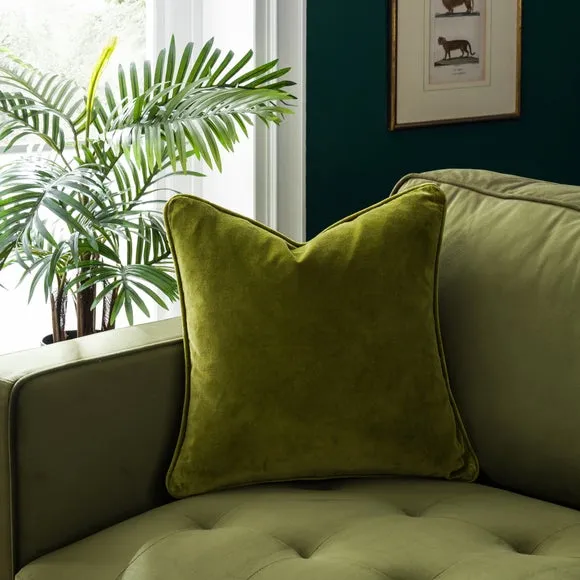 Clara Cotton Velvet Square Cushion 1