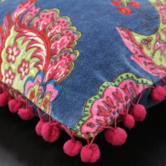 Paoletti Malisa Floral Velvet Cushion 2