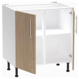 Wickes Orlando Scandi Oak Slab Base Unit - 800mm 2