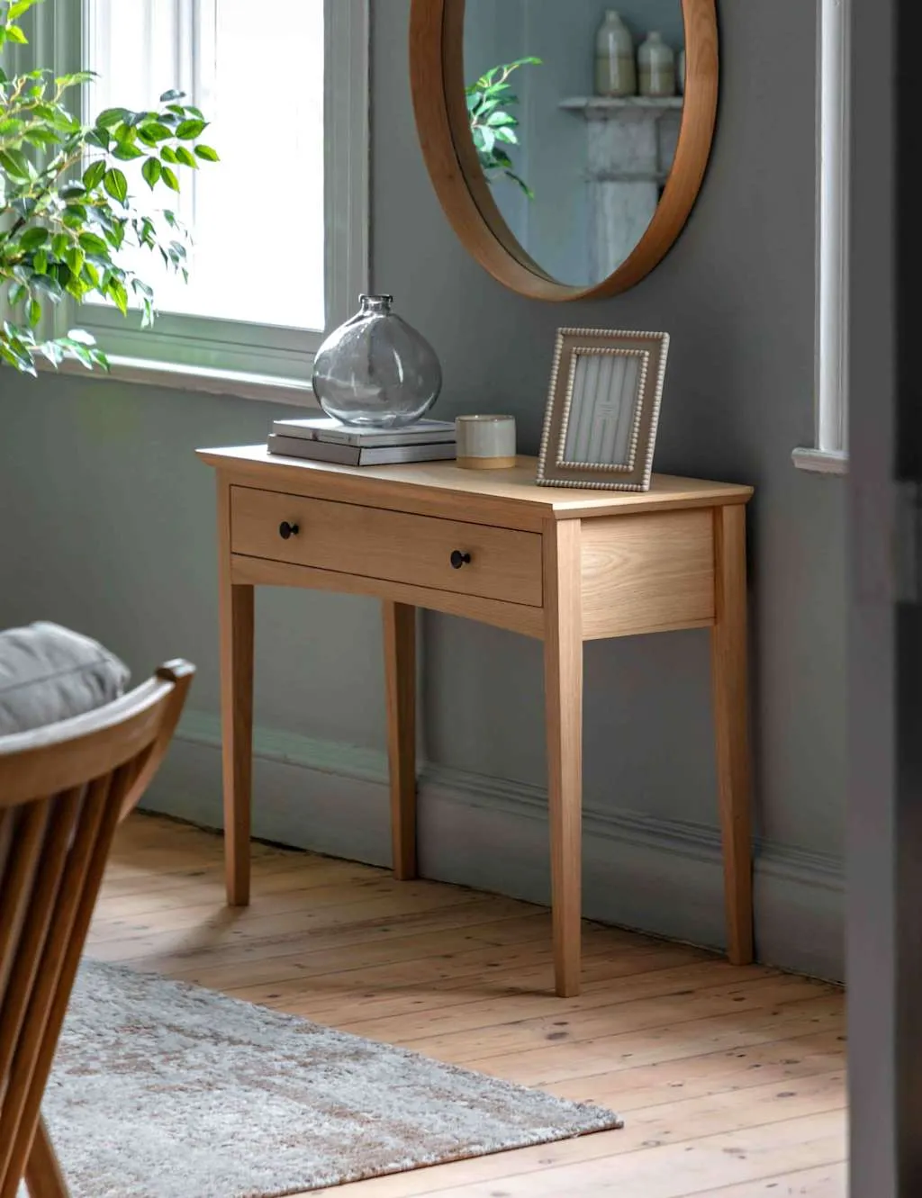 Gallery Direct Rye 1 Drawer Console Table Natural