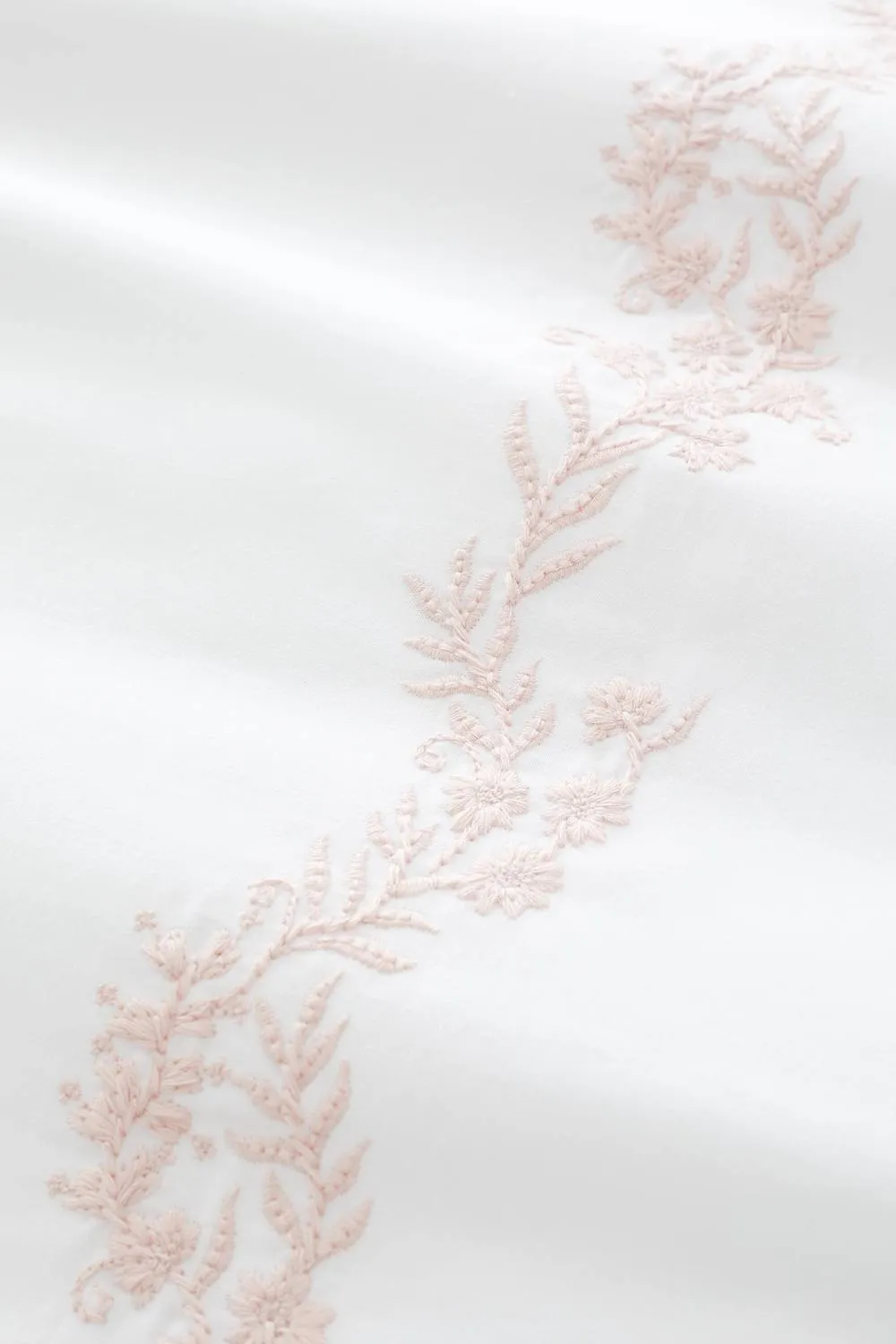 Bianca 'Camille Embroidered Floral' 200 Thread Count Cotton Duvet Cover Set in Pink 3