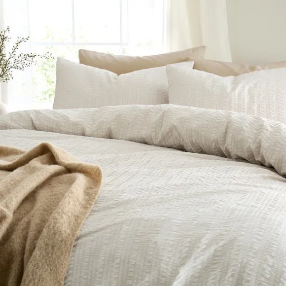 Finn Seersucker Duvet Cover & Pillowcase Set 4