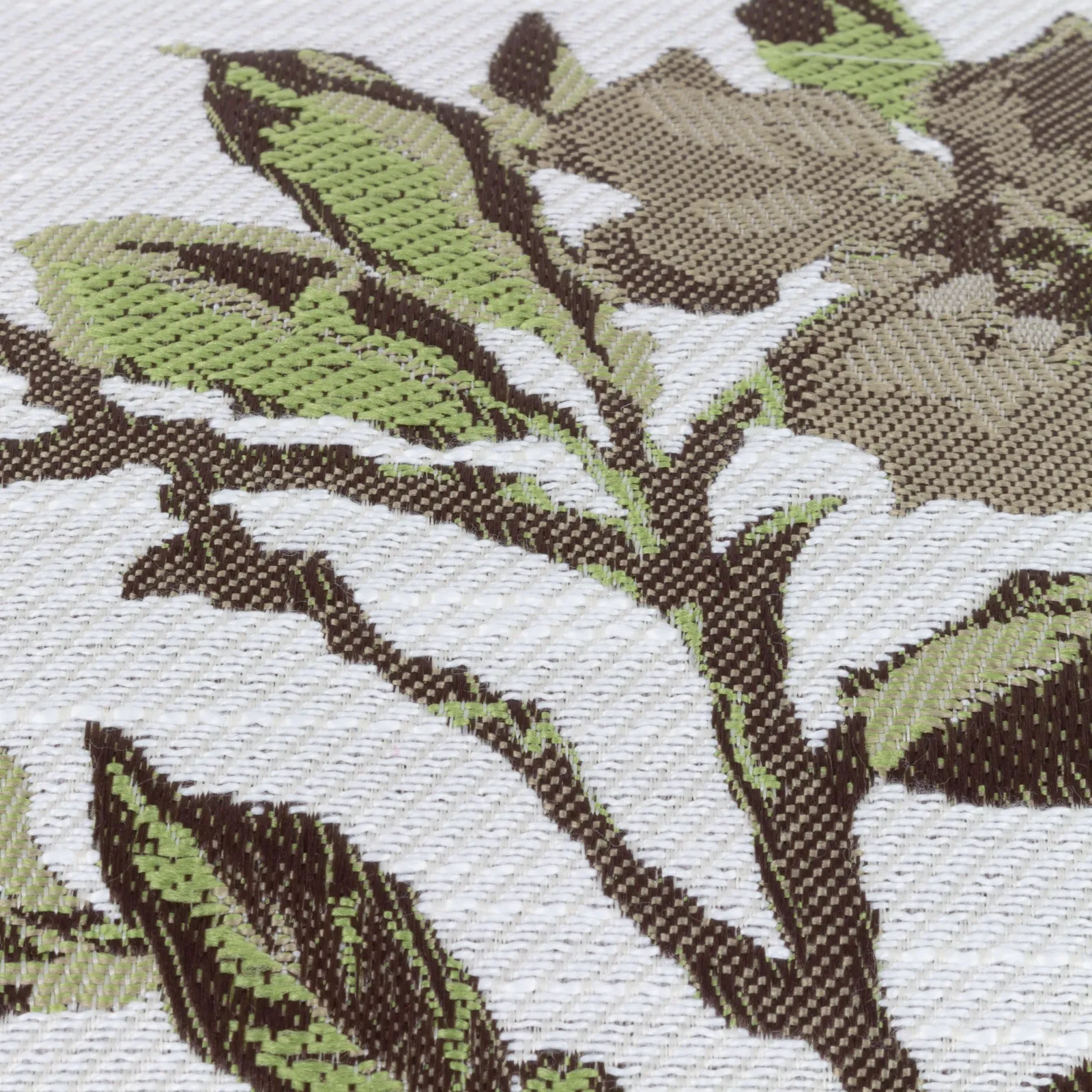 Wylder Pomegranate Jacquard Piped Polyester Filled Cushion in Green 4