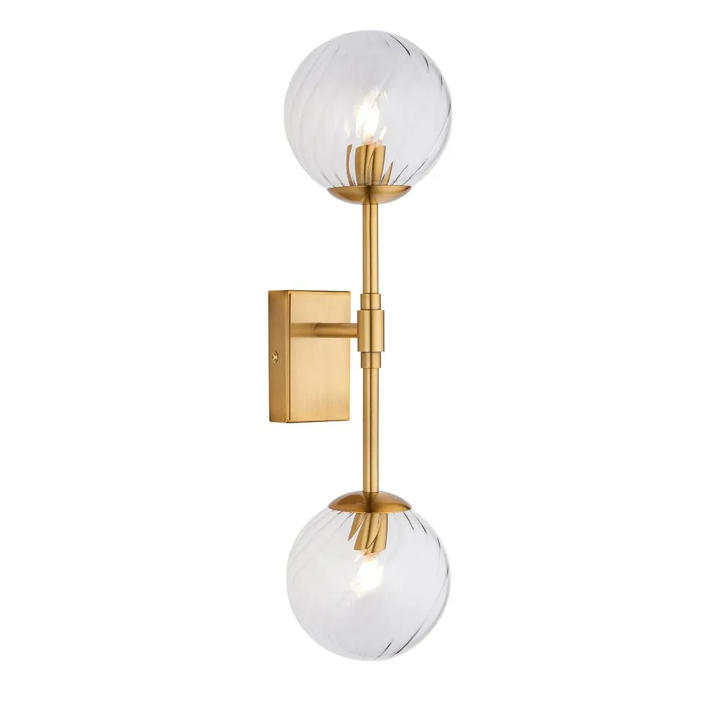 Netlighting Rome Globe Wall Lights & Glass 2x LED G9 in Yellow