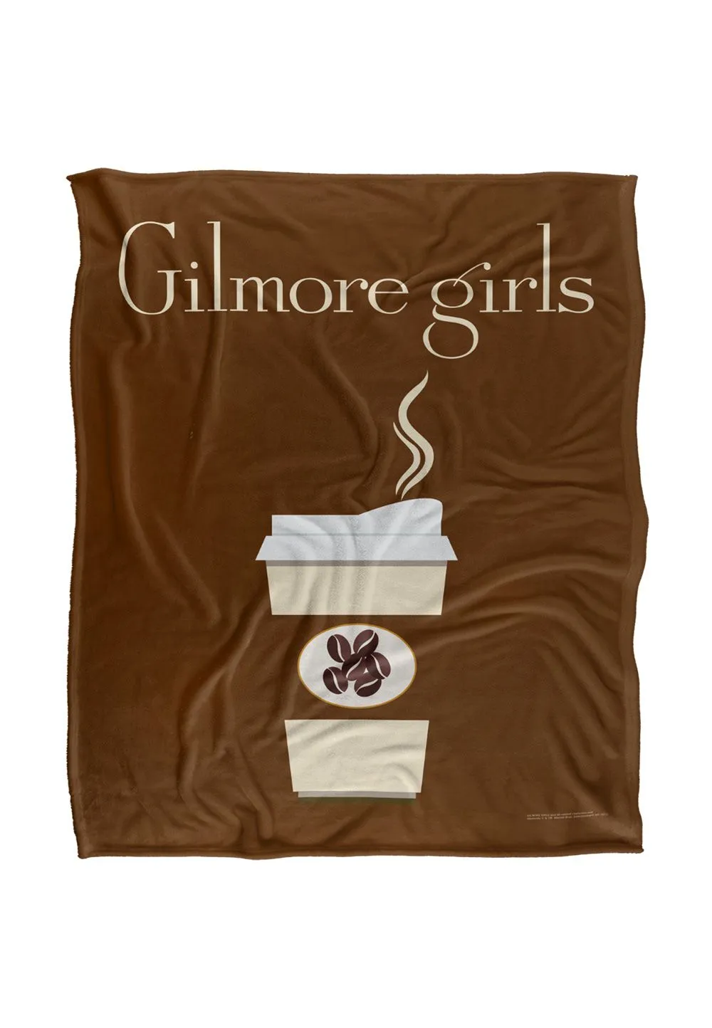 Warner Brothers Gilmore Girls Paper Cup Silky Touch Super Soft Throw Blanket 152x127cm in White