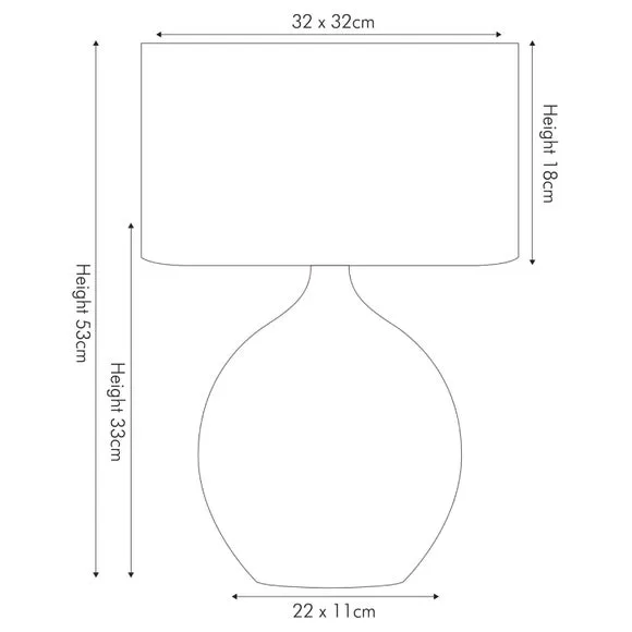 Gemini Silver Table Lamp 4