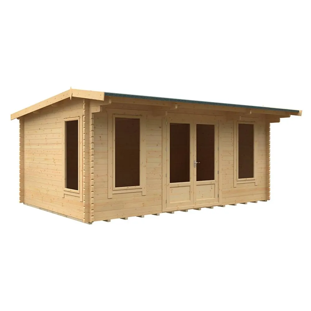 Buttercup Farm 18x12 The Jacob 44mm Cabin - L535 x W355 x H247 cm in Natural