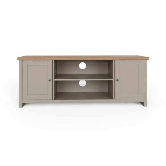 Lancaster TV Unit, Grey and Oak for TVs up to 55" 4