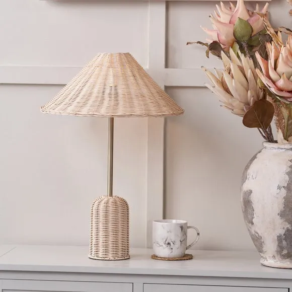 Pacific Lifestyle Hali Boho Rattan Table Lamp