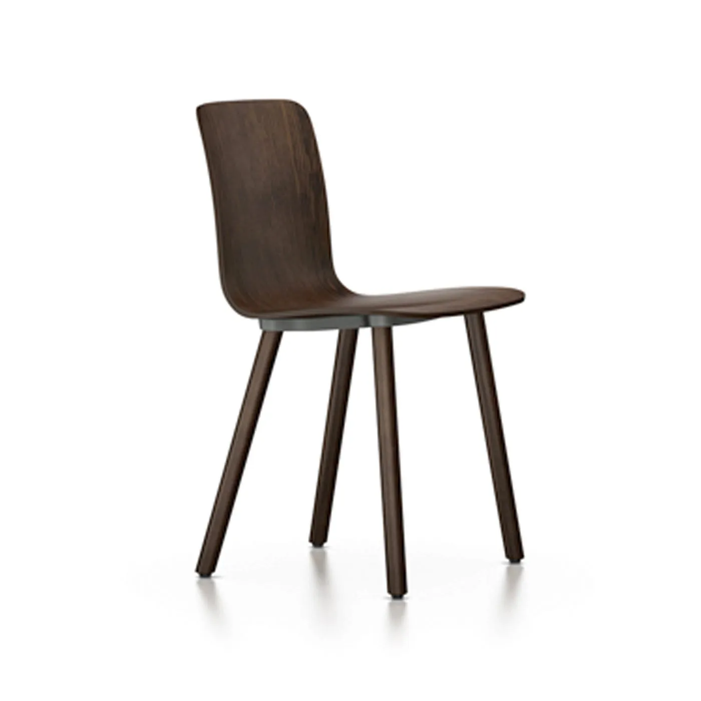 Vitra HAL Ply Chair Dark Oak