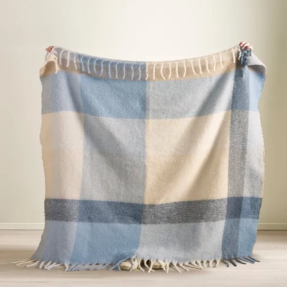 Catherine Lansfield Faux Mohair Check Throw Blanket 130cm x 170cm 3