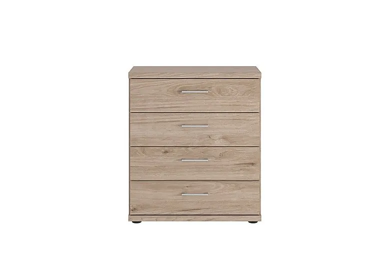 Oxford 4 Drawer Wide Chest - Holm Oak