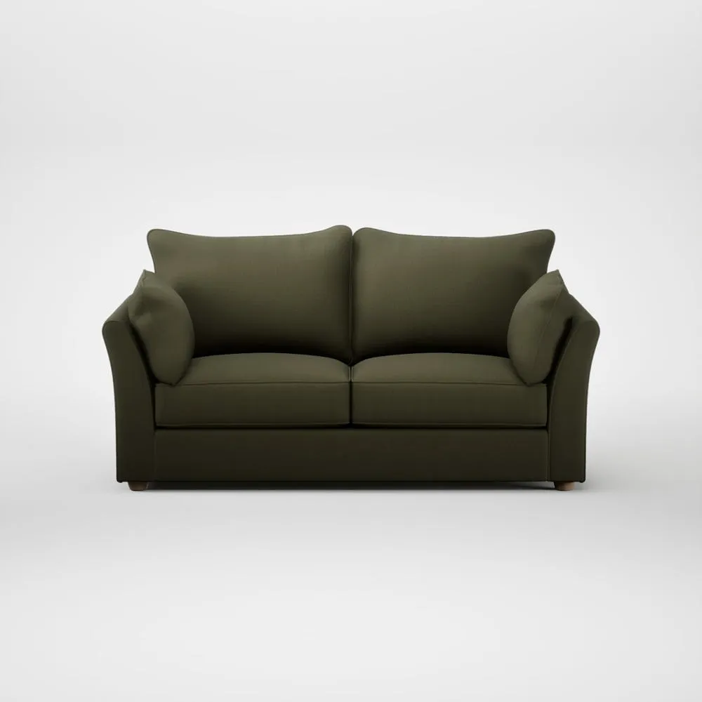 Heal's Tailor 3 Seater Sofa Smart Cotton Linen Myrtle Natural Feet 2