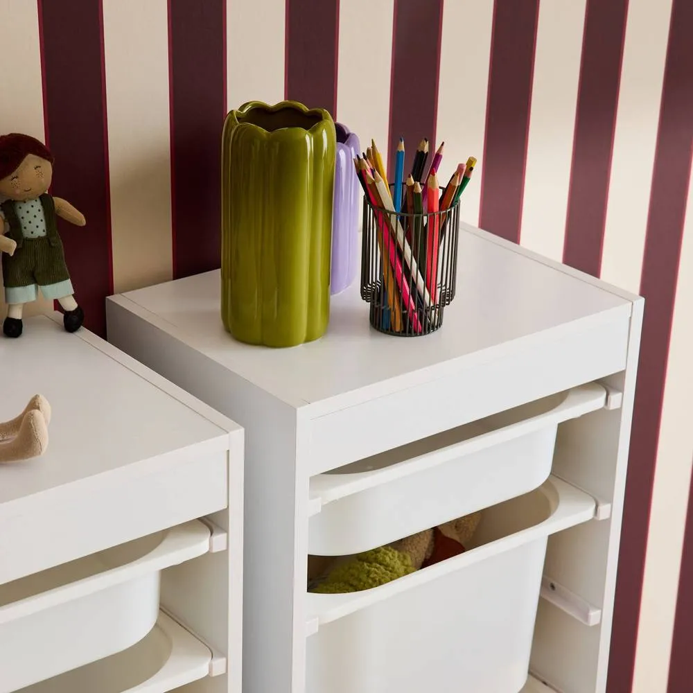 sweeek Children's storage furniture 4 storage bins (Pack of 2) in White 6