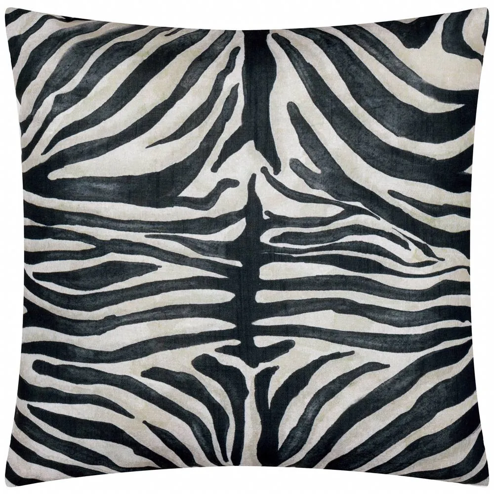 Paoletti Leopardis Zebra Woven Outdoor Cushion 2
