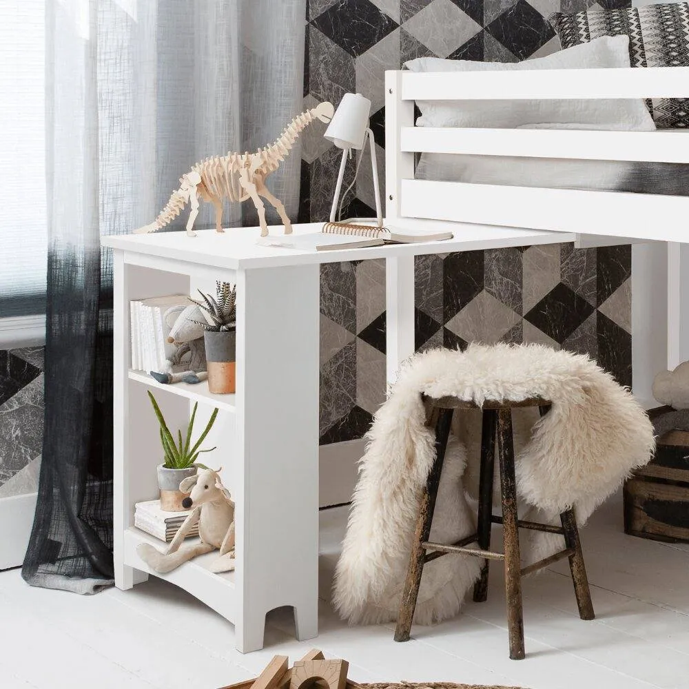 Nöa and Nani Pull out Desk for Cabin Bed in White