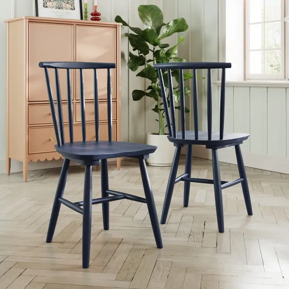 Harvey Set of 2 Dining Chairs, Beech Wood 1